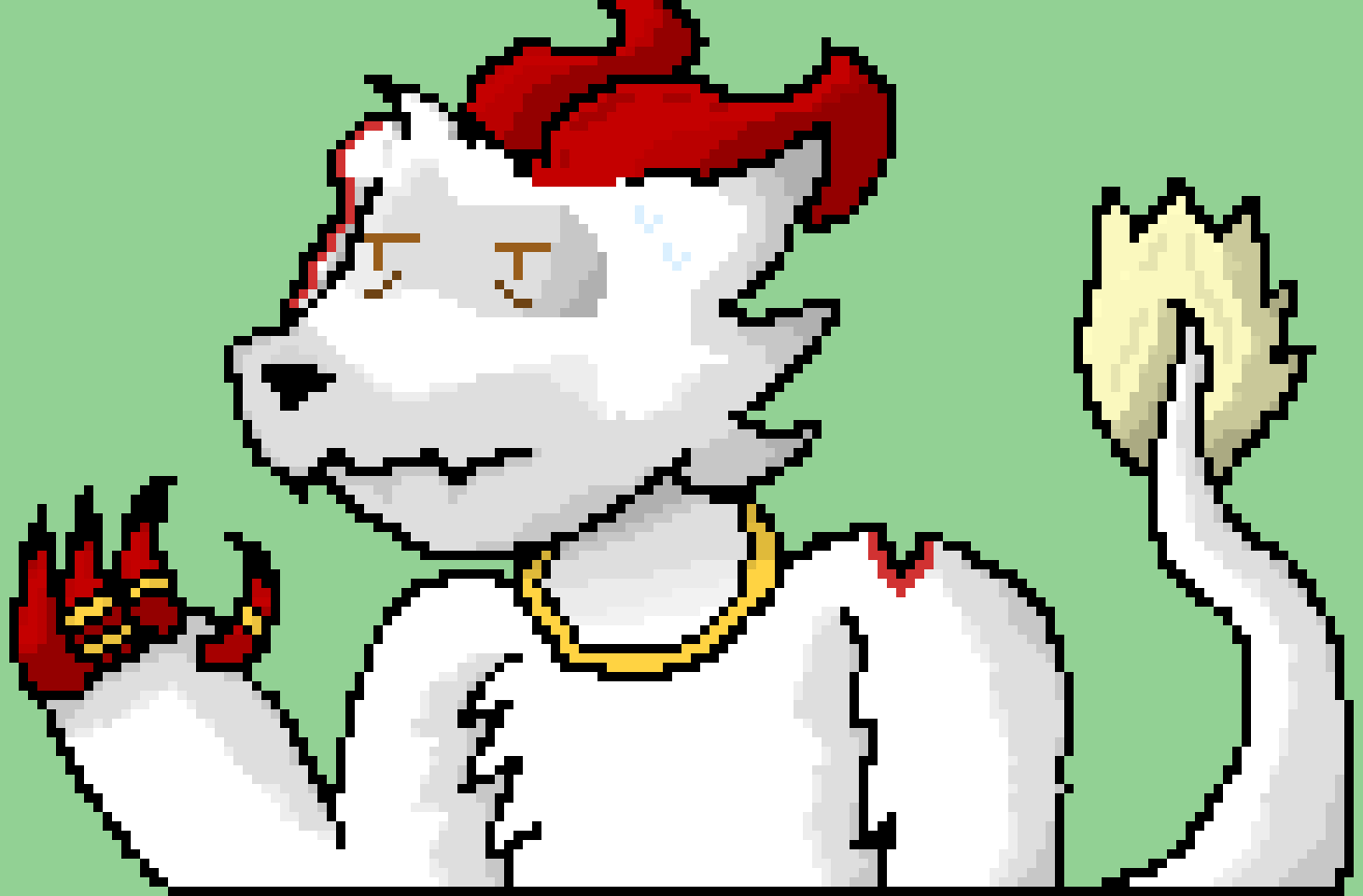 My version Fell Terrie just because i didn't like how Fallen Terrie looked and Underfella updated the design of Underfell sans. (by Papeyerust)