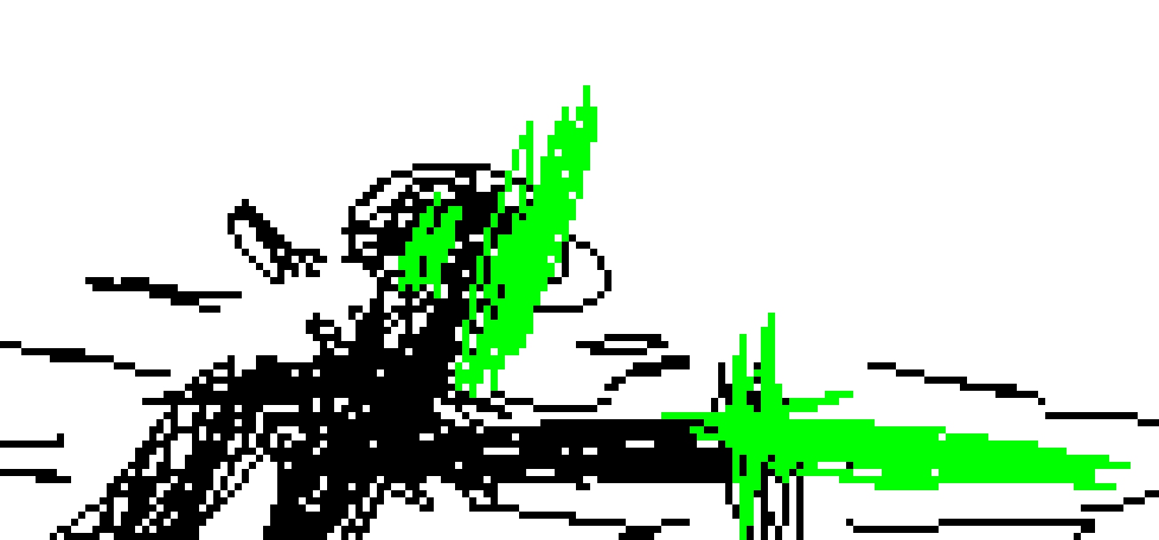 [32284a] ∏HRAUGHH-∏ *1_ik formed a blade on his right arm and CHARGED directly at john*