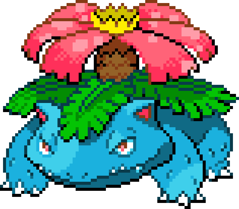 [1e4c3c] Venusaur Pixel Art
