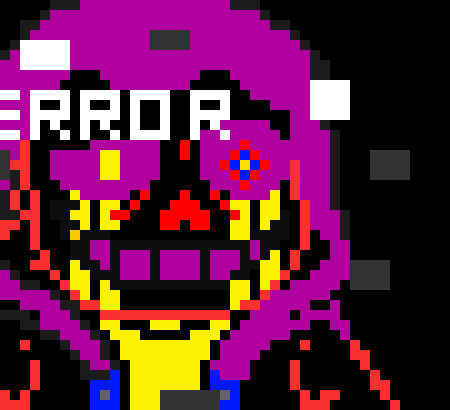 dustale error sans:[has gaster face and tps back to error papyrus]