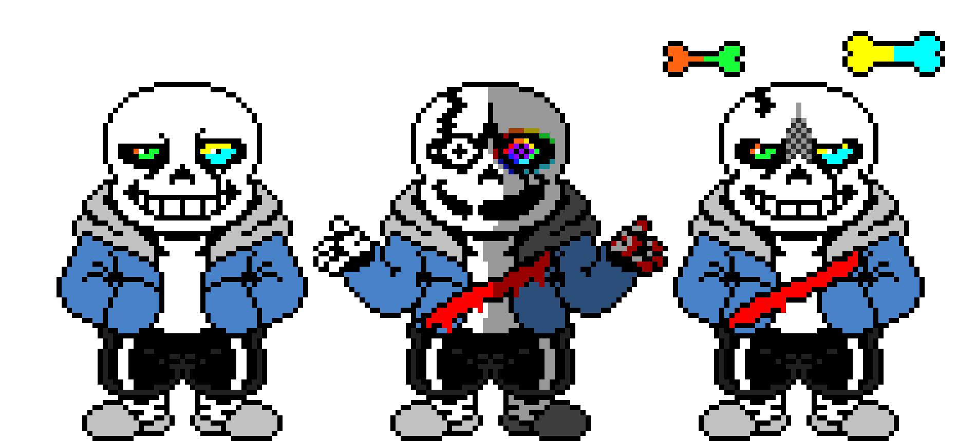 Undertale Last breath HARDMODE Sans The Skeleton Battle Sprite.