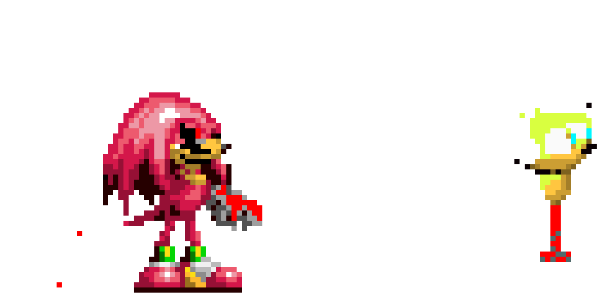 [d3f2ea]  Knuckles Chaotix Knuckles sprite 1995