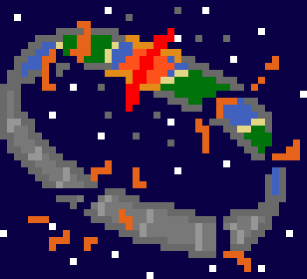 [d436d4] after about 10 minutes the ring is destroyed by a series of slashing proceding to explode afterward