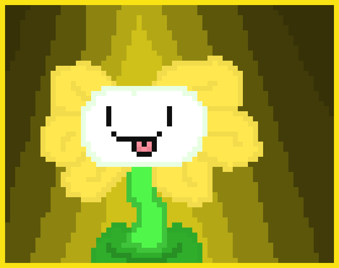 [9664c4] Flowey Poking out his tounge
