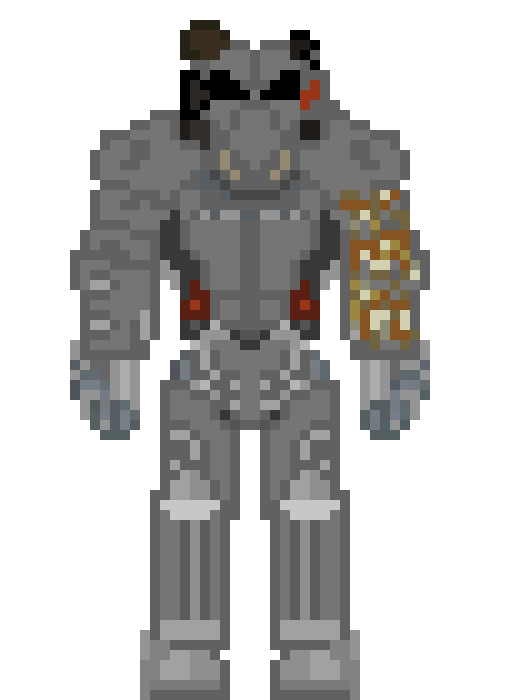 [8113ab] X01 Power armor rusted