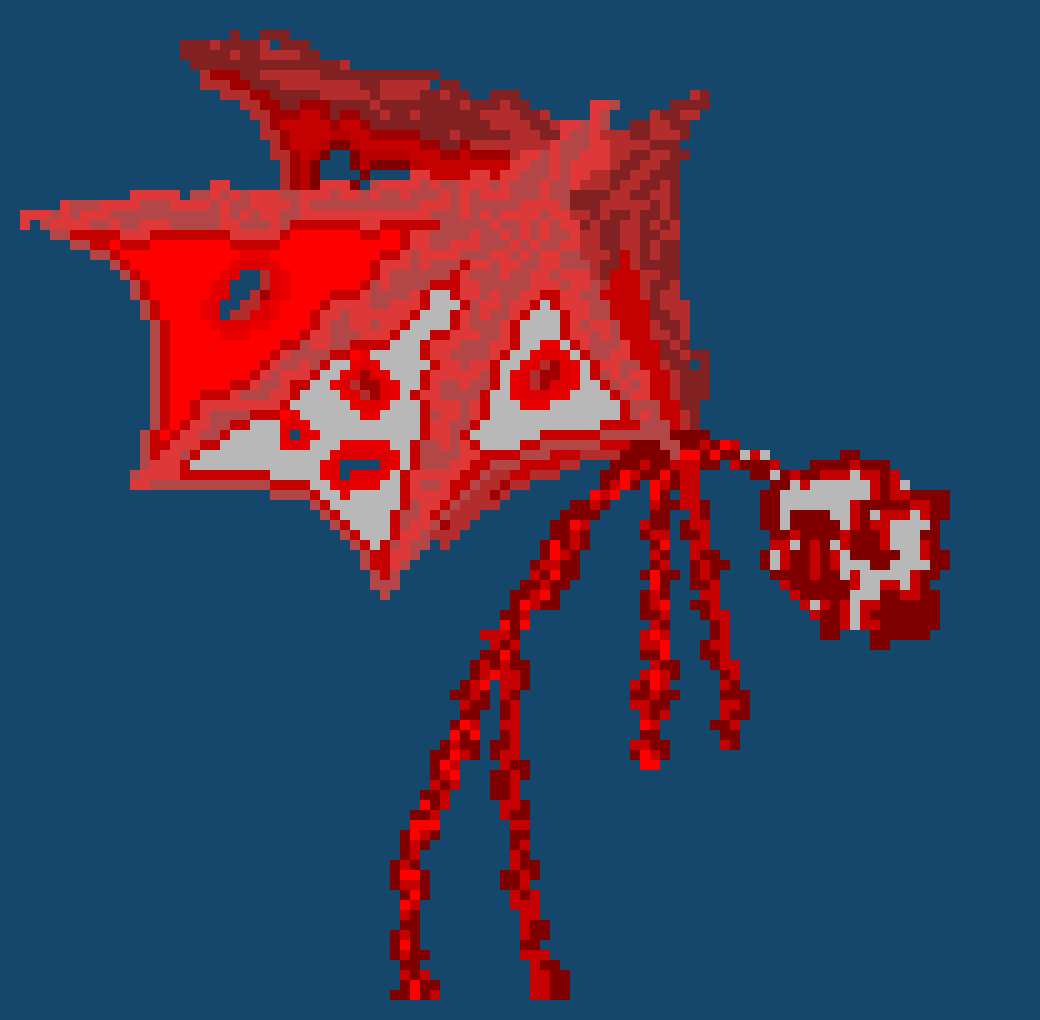 [805fa0] (don mind the miscolor) if u wana sprite tht glows in the dark u may want it to illuminate too, not just color the pixels but the surrounding ones too, like a jack-o-lantern