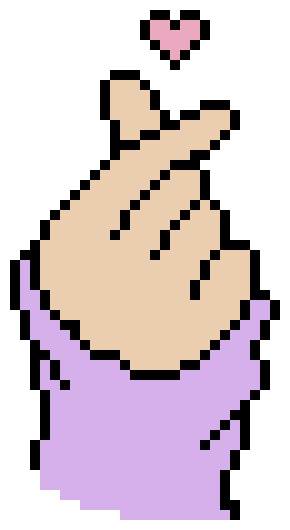 [7e2ef4] heart fingers