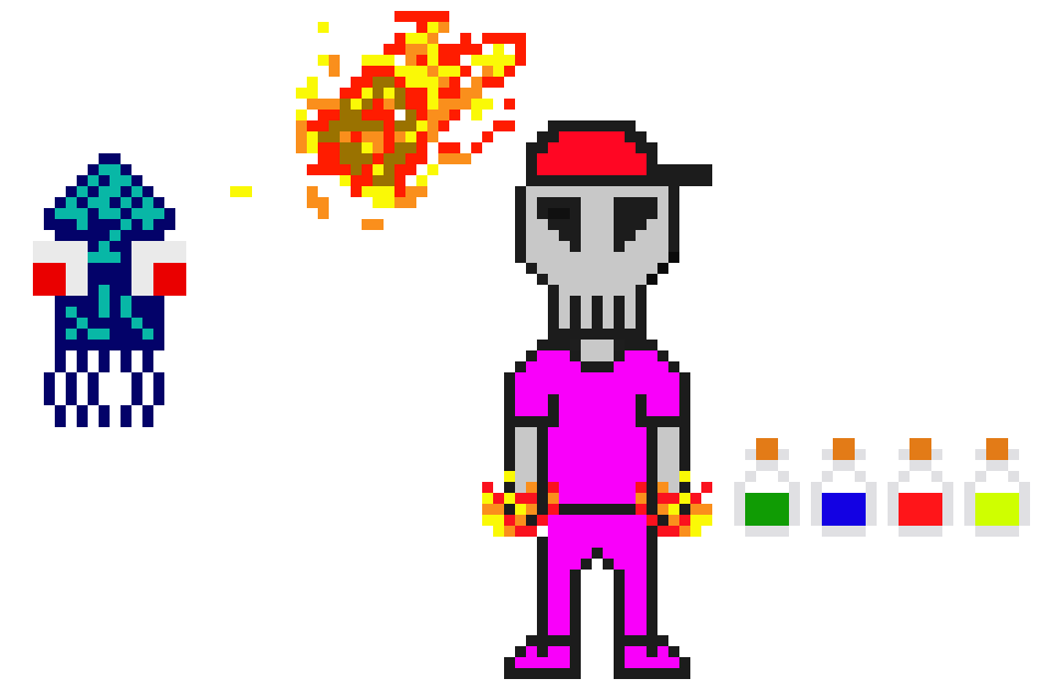 [9664c4] pixel art skeleton man