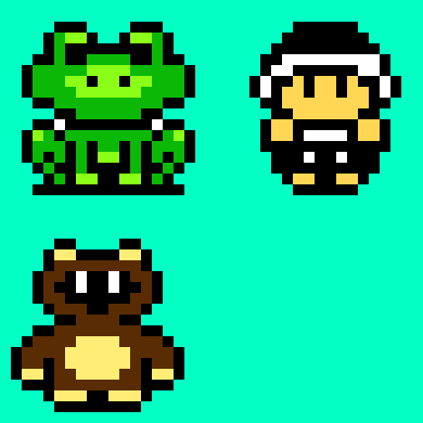 [9664c4] Super Mario Bros 3 Power-Ups