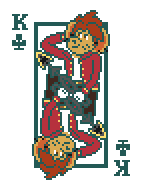 [2153e2] Brass Comm King of Clubs Standard Template