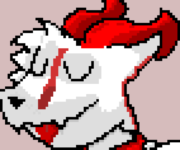 [95be89] -His tail is wagging, causing mild blood, to get all over the place, yet he keeps licking, Ethan, to "kinda" show he hasn`t changed-