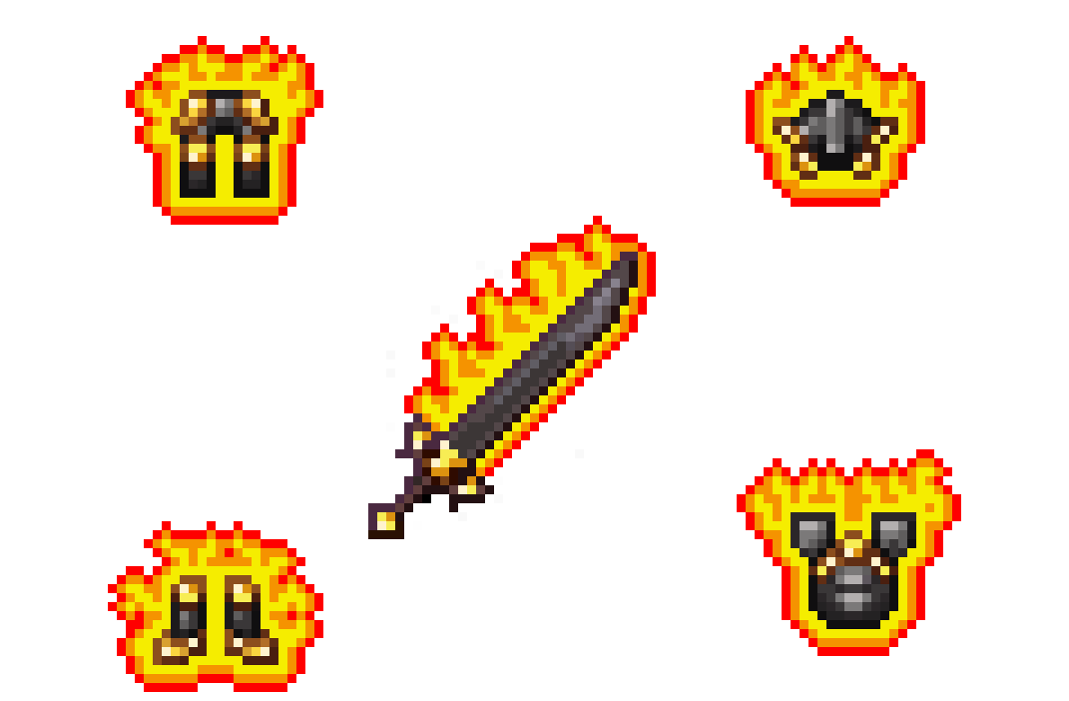 [76b8b5] Full Netherite Hellforge Set