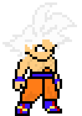 8Bit Goku ultra instinct