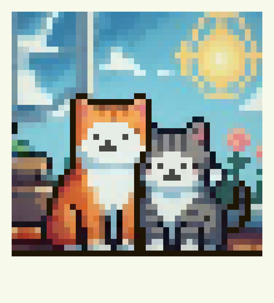 [cfe89f] PolaroidKitty FriendsNOBG
