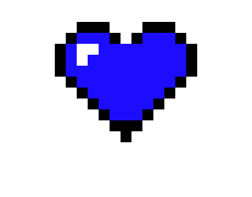 [fa4acf] Blue Heart -shadow