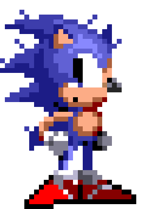 [cb2cb7] Sonic 1 sprite remake one opened eye looking to the left (or right) and one closed eye