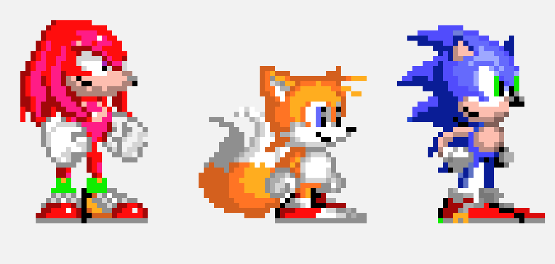 [065905] sonic tails and knuckles