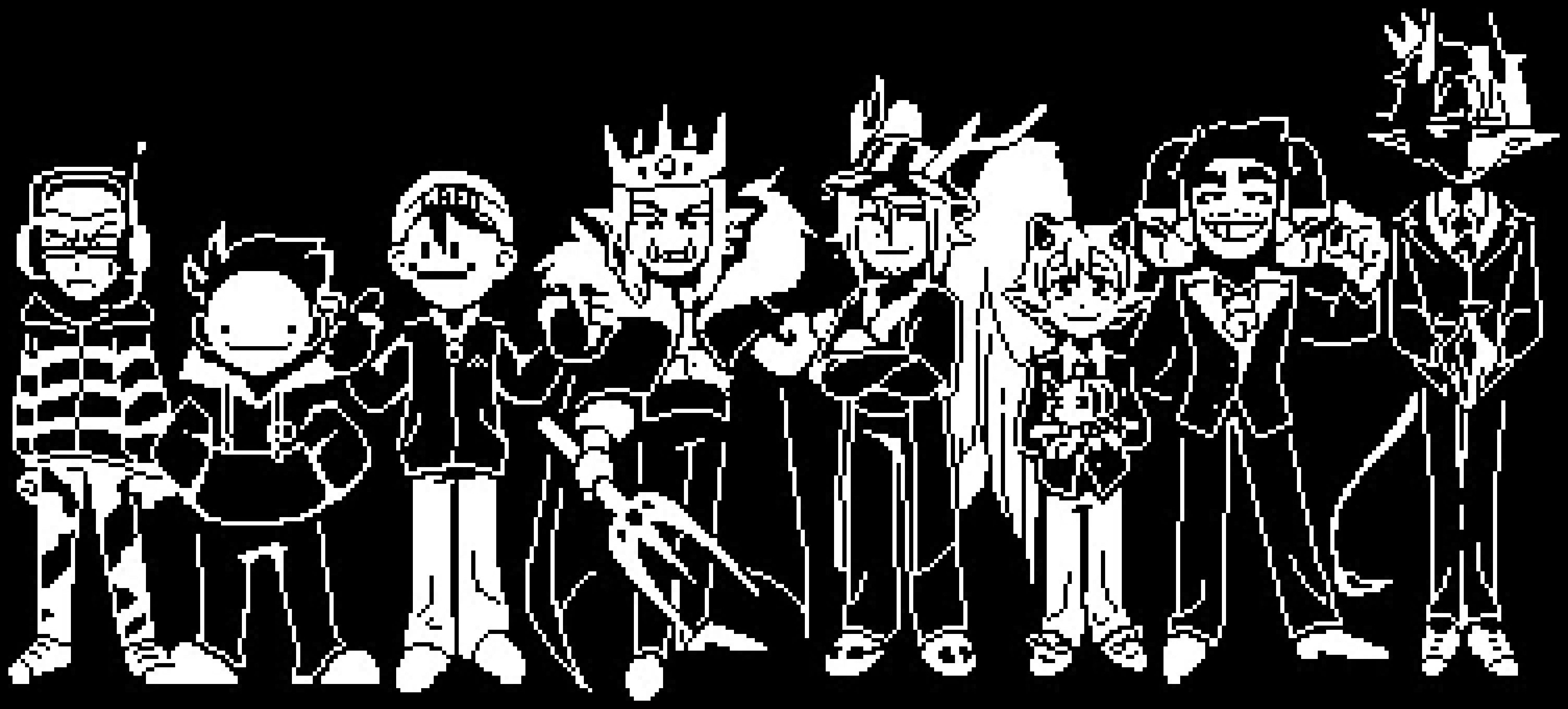 [8de716] jesus christ, it took a while but i finally made them all. i had to pretty much restart quite a way through because i accidentally lost it once. there might be a few mistakes in there i didn't notice, but god i'm not gonna fix those 'cus this took e f f o r t to redraw. other than that, i recreated the entire original thing pixel by pixel, i am very proud of myself for this - Cookie