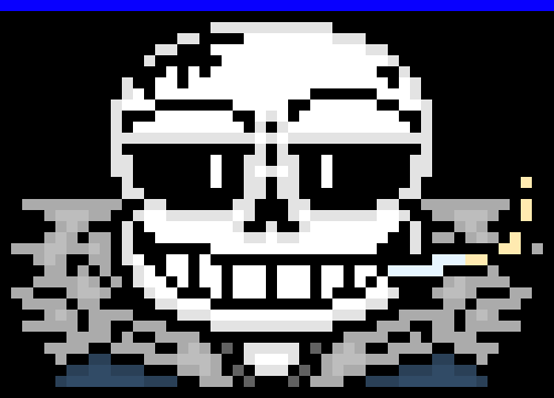 [e8cb42] *dodges them all as he yawns* uhuh? grave mistake, mate im already dead, im a skeleton *dun dun tch* now now, time to put you to "rest" *summons a car sized blaster and blasts papyrus*