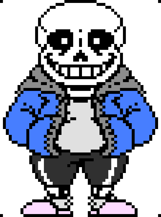 UNDERTALE Sans sprite (colorable version)