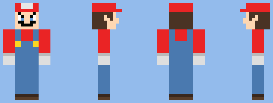 [ce1f24] Minecraft Racist Mario Skin