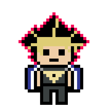 [c5d409] Yami Yugi pixel sprite base