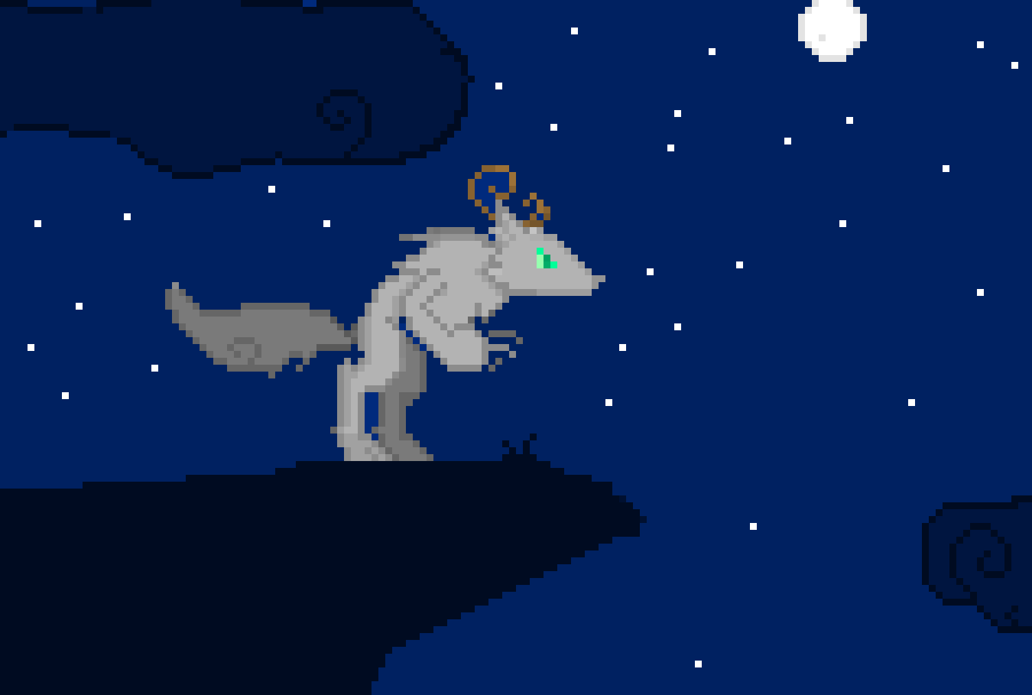 [9664c4] Moonlit scene