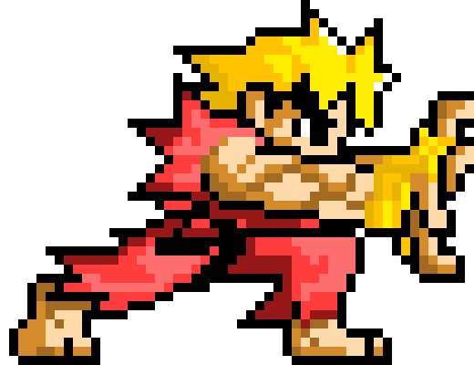 [9664c4] Pixel_Ken_Hadoken_Pose