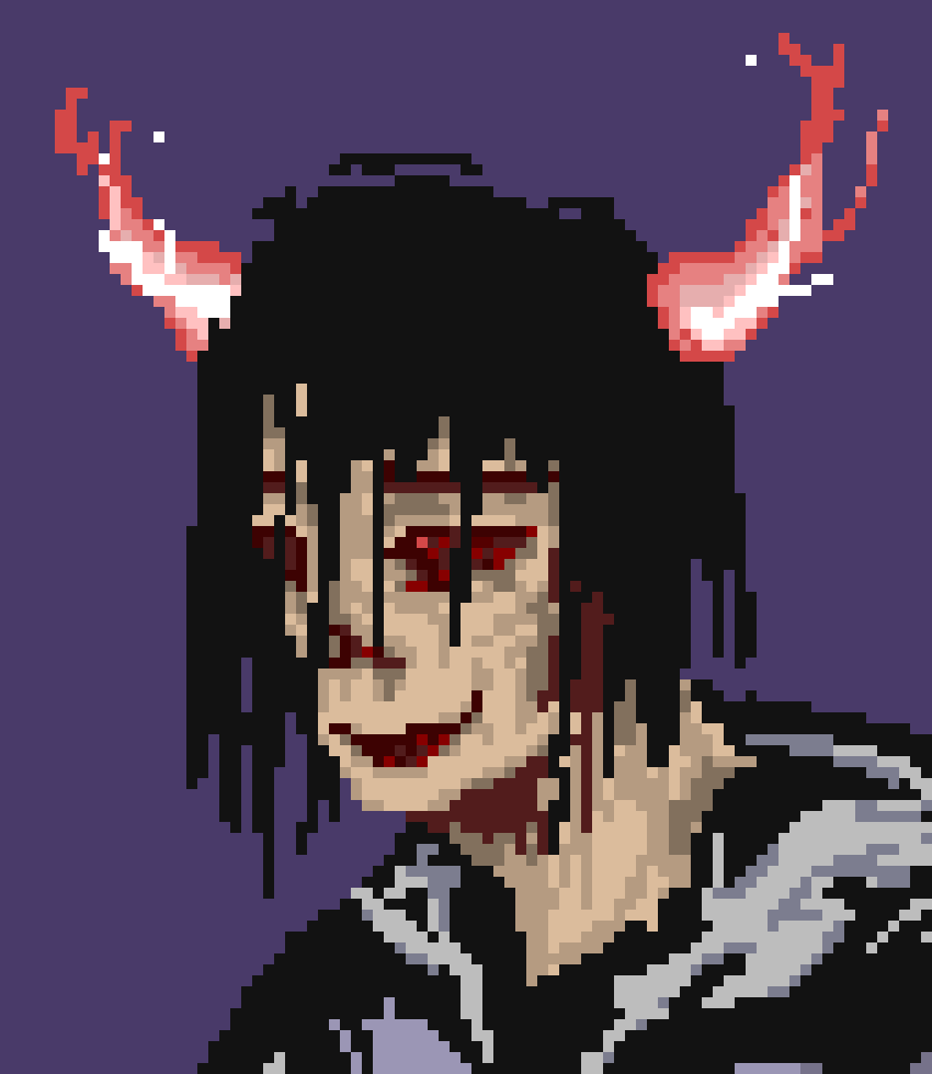 [90dac8] "Maybe I could just... have them do it again." Wes, extending their arm out to bloob, forcefully have them attack at Doppel again with the axe, this time at its weak spot, the head.