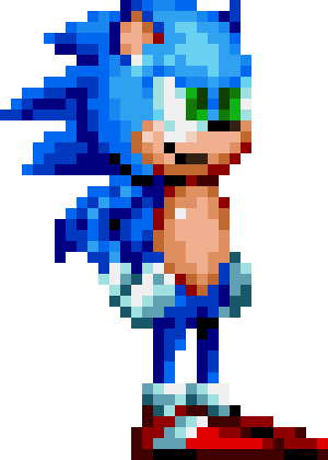 (Much Better) Teen Sonic Sprite - Sonic Mania Style - APL