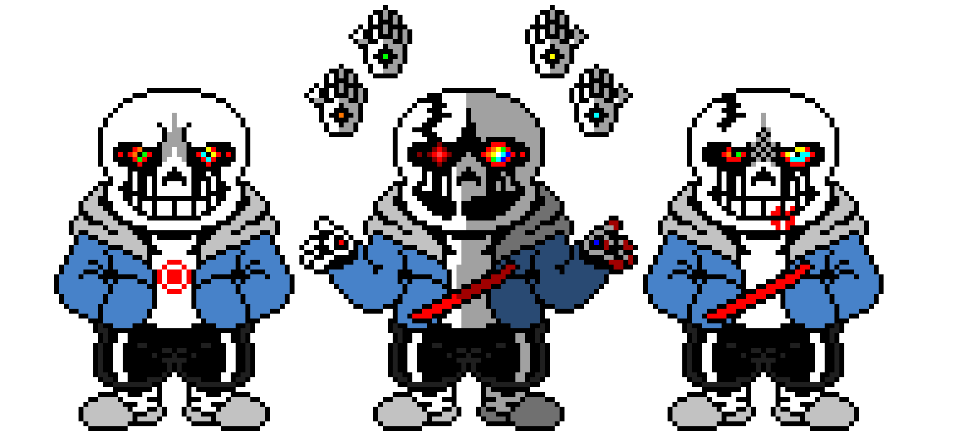 Killertale last breath hardmode Sans The Skeleton Battle Sprite V2