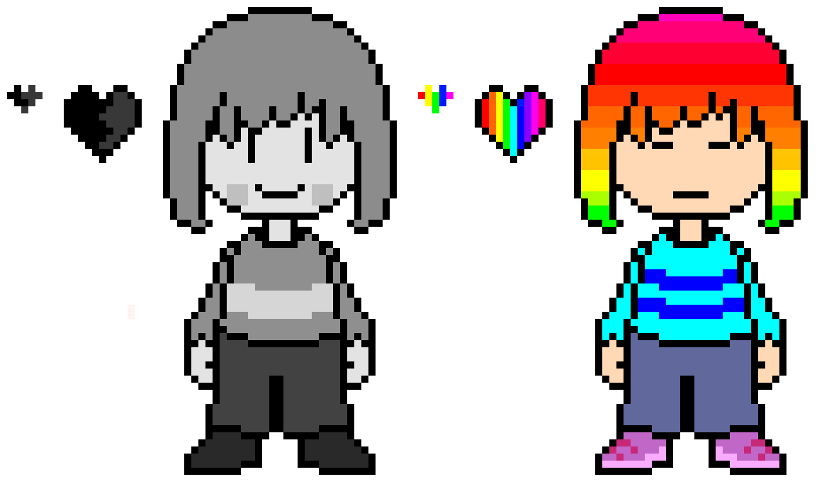 [9664c4] Color-tale Chara+frisk