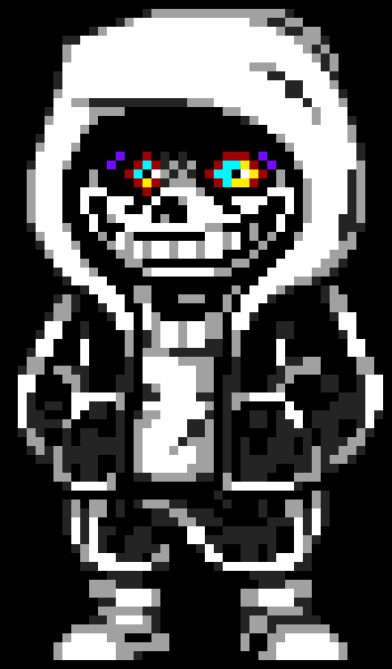 [7e9f14] *The Barrier made up of Gaster Blasters continue firing at Shadow*