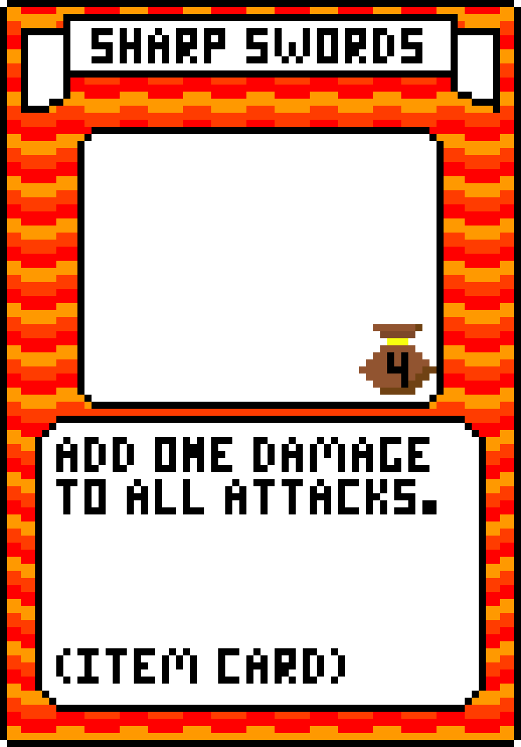 [6f7883] Fire Sharp Swords Card