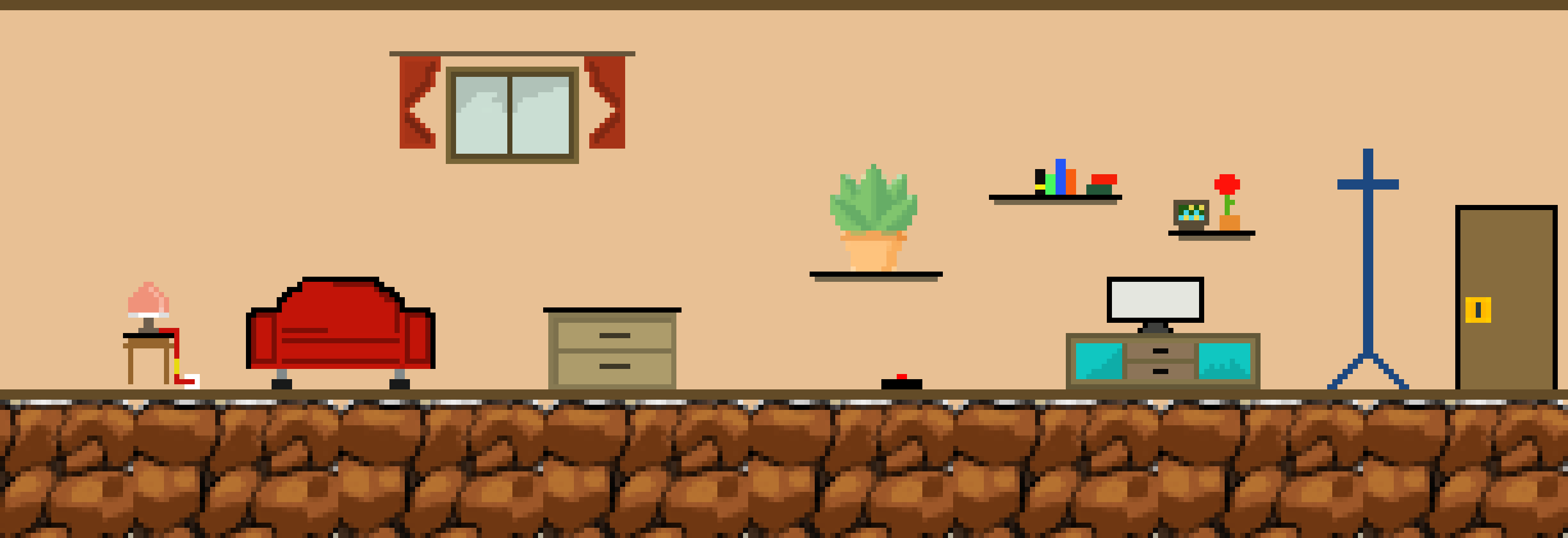 living room with ground