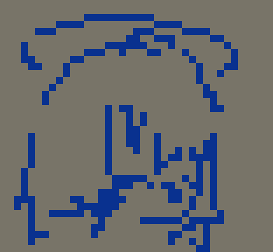 [816c09] *2 tablets pop up- one loads a picture of the house from a memory- the 1st encounter with 1_ik. The other tablet is being typed on, promptly commands. Her hand also flinches*