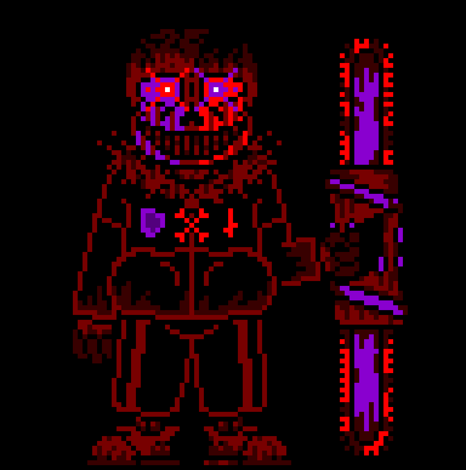 [7e9f14] *He sharpening his chainsaw*