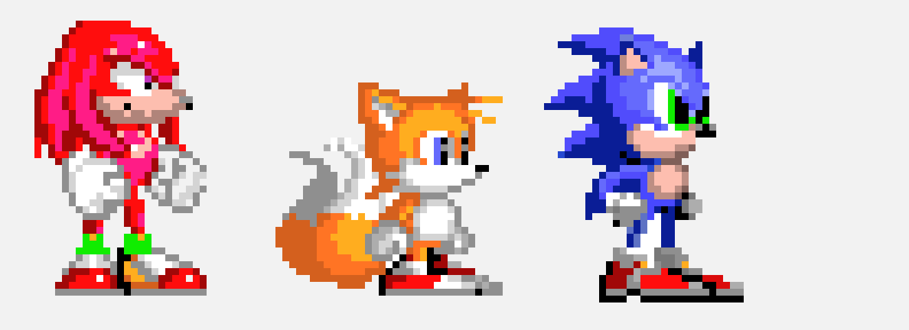 [065905] sonic tails and knuckles