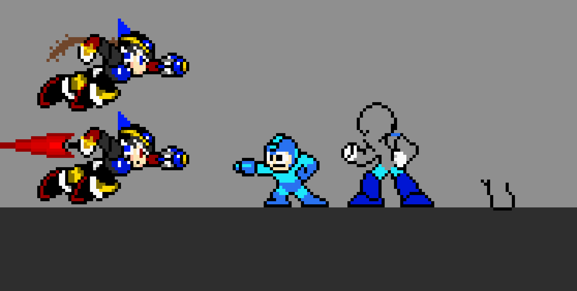 [4b30a5] Dark Man V (Dark Man and Dark Woman vs Every Mega Man and Zero