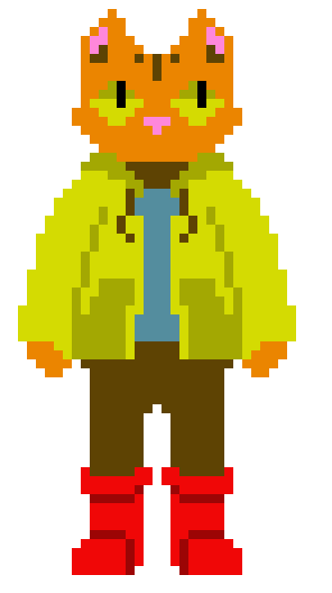 [9664c4] Pixel Cat LC Standing