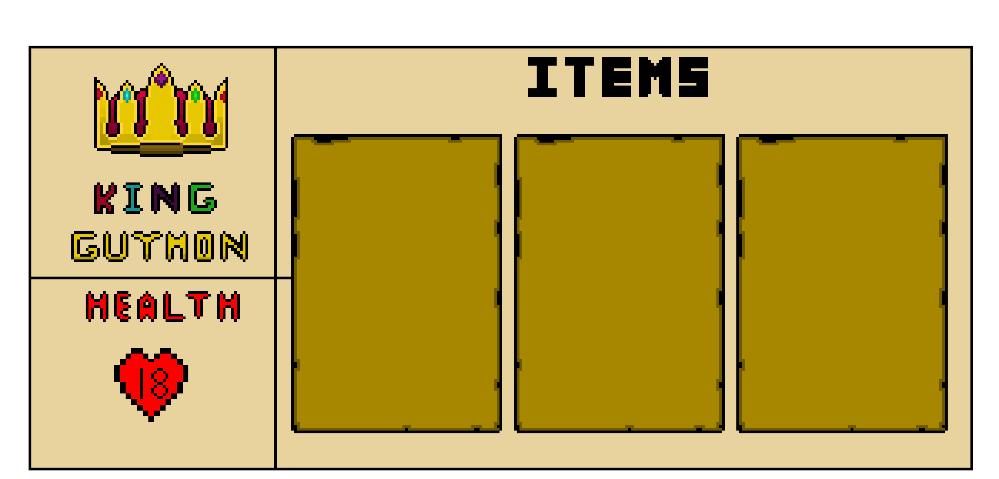 Charecter board-King Guymon