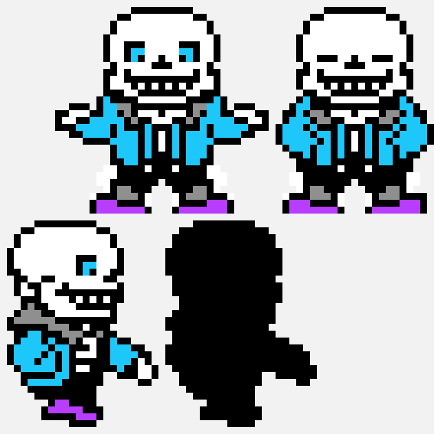 [f50291] MirrorTale - Sans sprite sheet misc