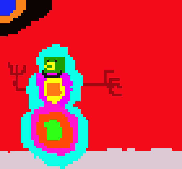 [c9c275] snowman with 3 snow balls