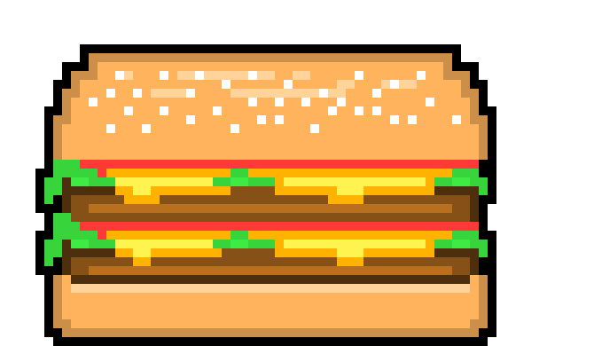 [160086] burger sticker