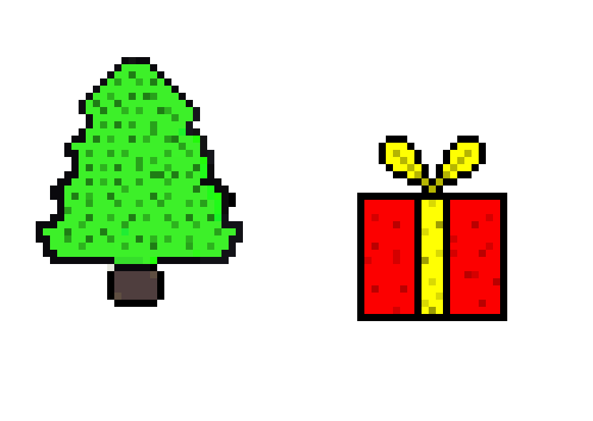 [9664c4] Christmas tree & Present