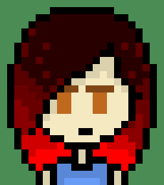 [95be89] Fixed, link set: https://www.deviantart.com/pamterrie/art/ArraTale-IRL-me-Also-depixelized-829608909