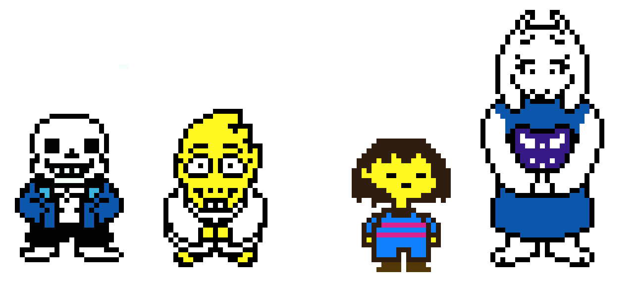 [9664c4] undertale characters part 1