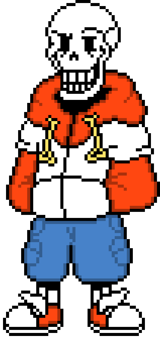 TS! UnderSwap Papyrus Battle Sprite.