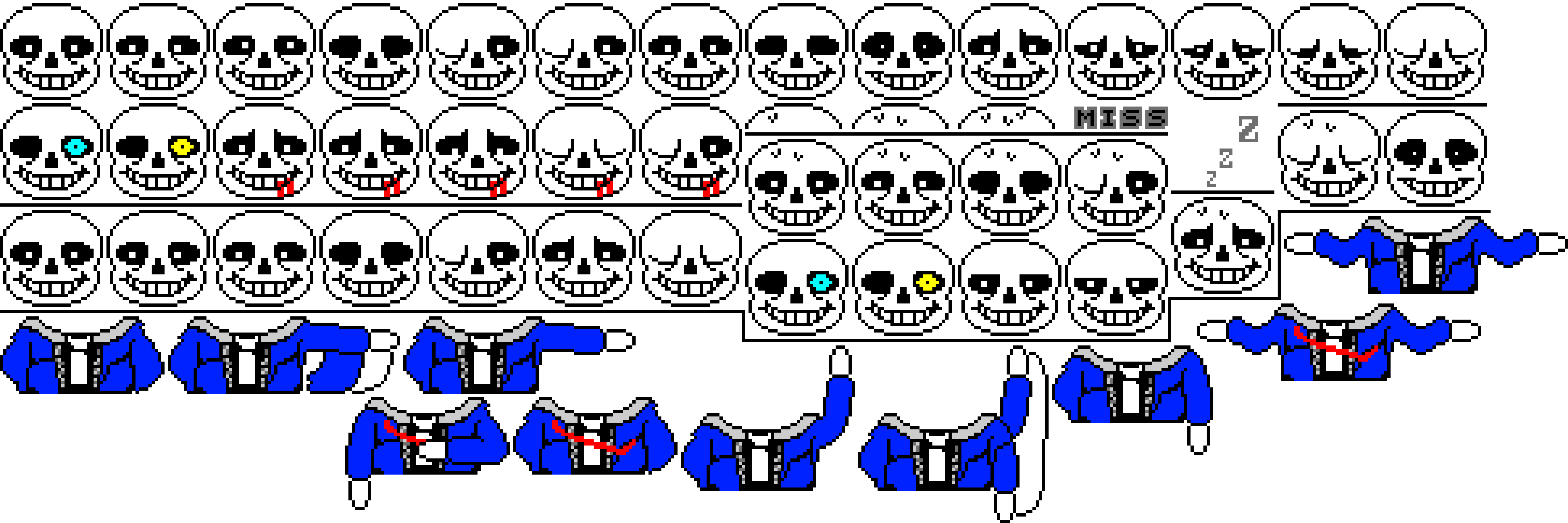 Undertale Sans Sprite Sheet