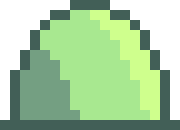 [aaac54] Slime Jumping/Falling Frame 1 - Deadtale